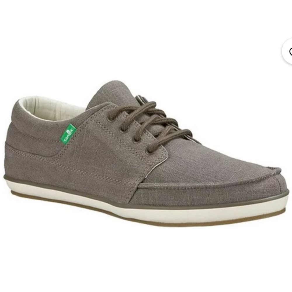 Brand: Sanuk Size 10 Color: taupe grayish brown (brindle)